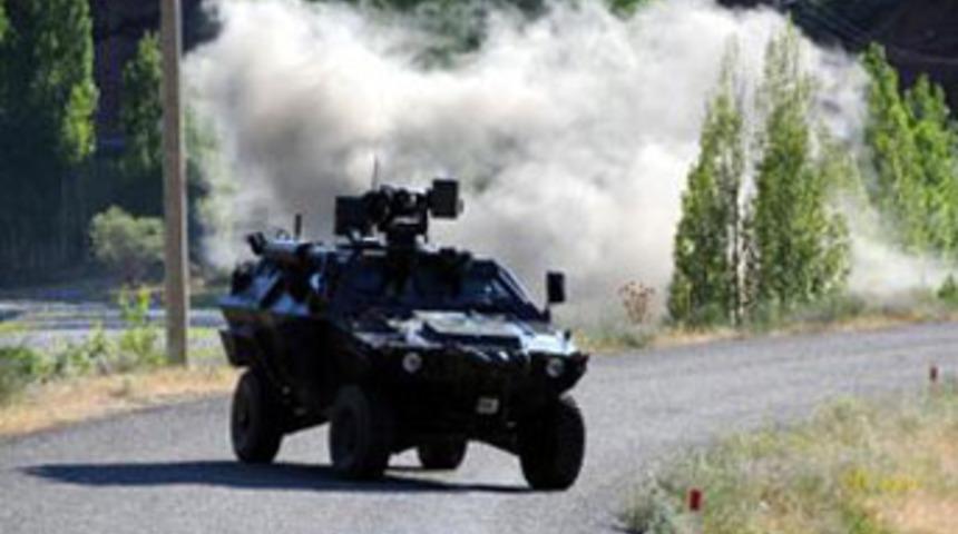 Askeri araca roketatarlı saldırı