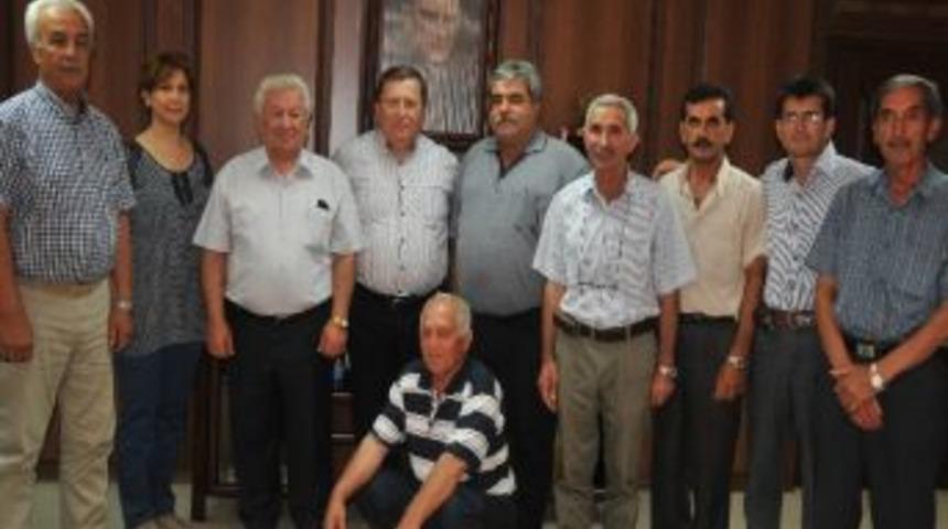 Mezitli Muhtarlarından Meski'ye Teşekk&uuml;r Ziyareti