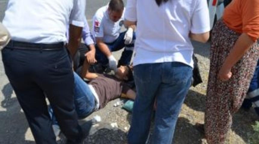 Otob&uuml;sten D&uuml;şen &Ccedil;ocuk Yaralandı