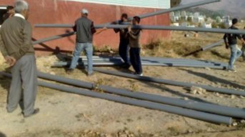 Barış Beldesinin 40 Yıllık Su Sorunu &Ccedil;&ouml;z&uuml;l&uuml;yor