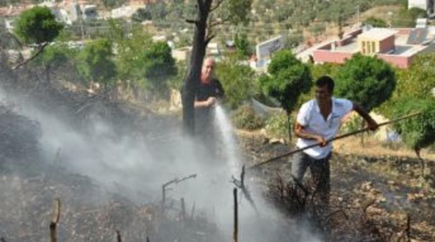 Ot Yangını Bir Aracı K&uuml;l Etti
