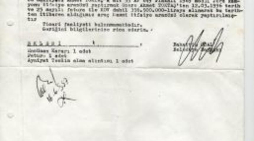 Belediyeye Sattığı Aracın Parasını Alamadığı Gibi Vergi Borcu Da &Uuml;zerine Kaldı