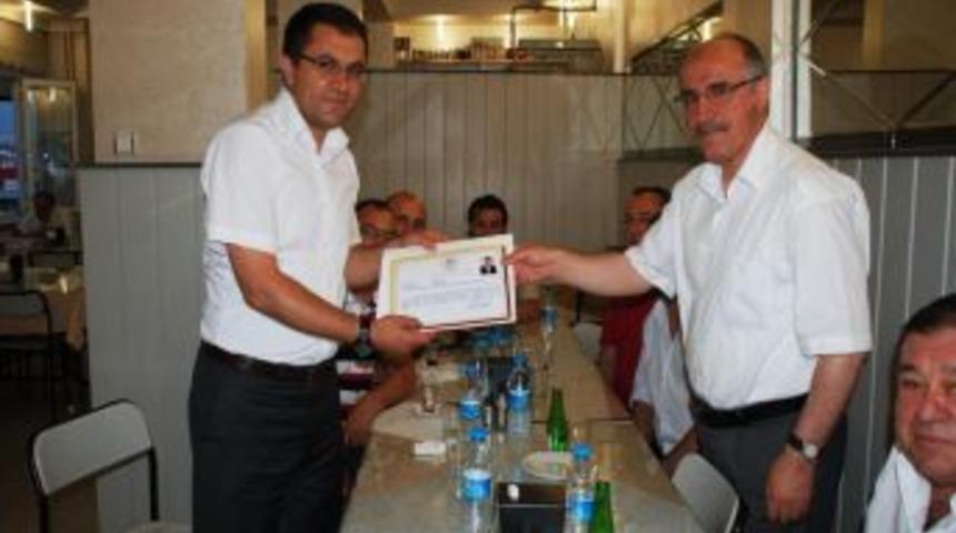 Bolu Sosyal G&uuml;venlik Kurumu M&uuml;d&uuml;r&uuml; Davut Eker I&ccedil;in Veda Yemeği Verildi