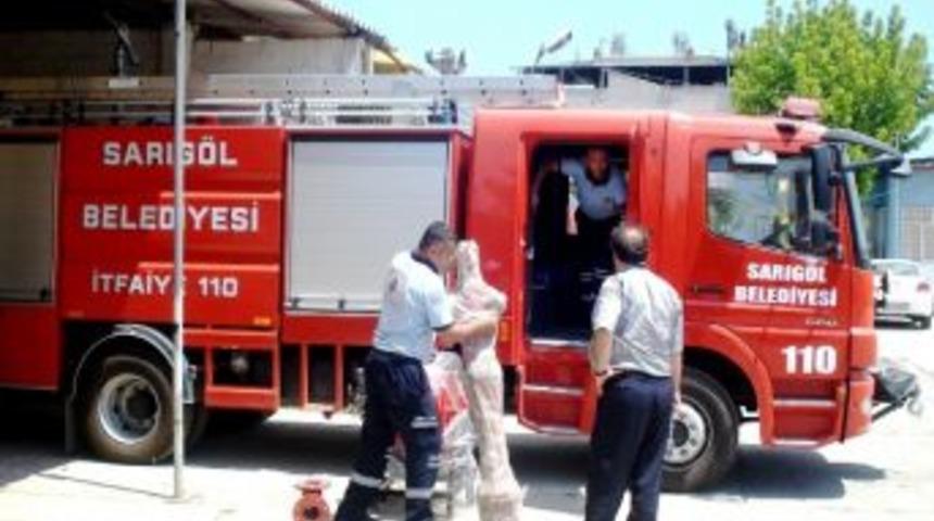 Sarıg&ouml;l Belediyesi&rsquo;nden Cezaevine Yangın S&ouml;nd&uuml;rme Ekipmanı Yardımı