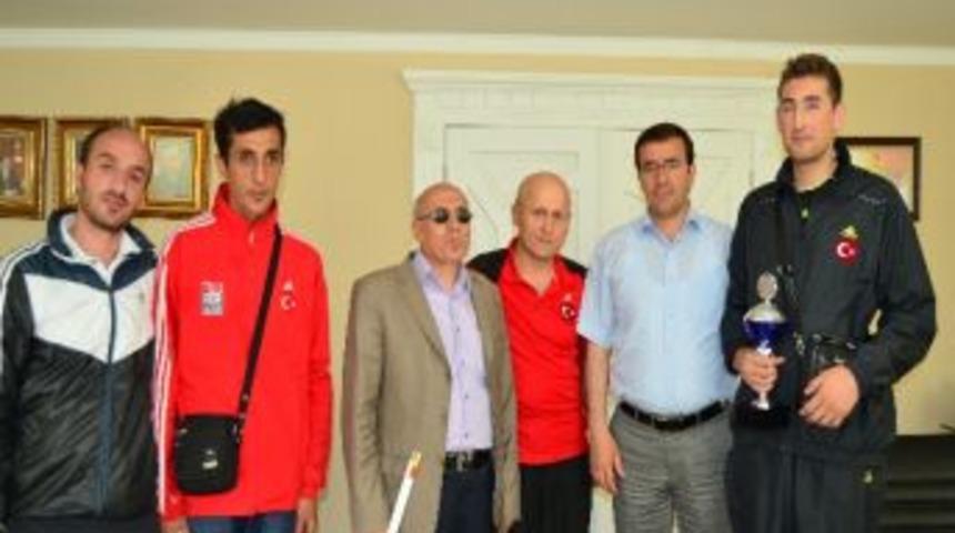 G&ouml;rme Engelliler Goalball Milli Takımı Erzurum&rsquo;da