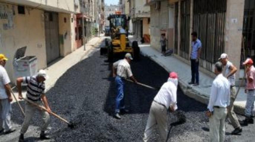 Akdeniz Belideyesi Asfalt &Ccedil;alışmasına Devam Ediyor