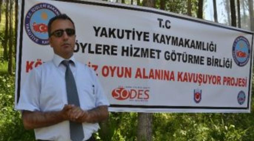 Erzurum'da K&ouml;yler Oyun Alanına Kavuşuyor