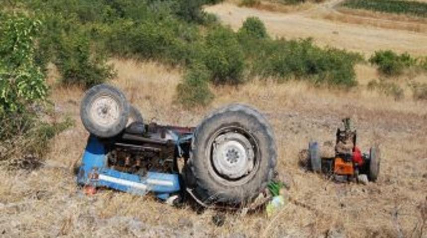 Sındırgı'da Trakt&ouml;r Kazası: 1 Yaralı