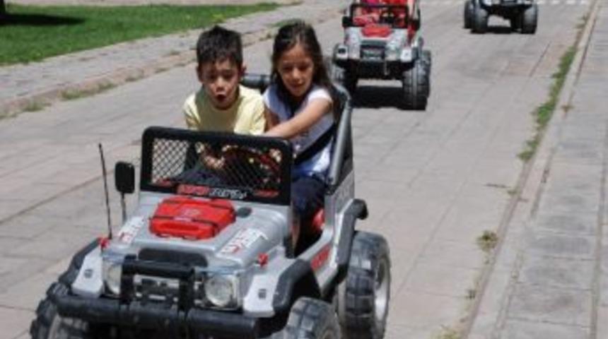 Trafik Parkına &Ccedil;ocuklardan Yoğun İlgi