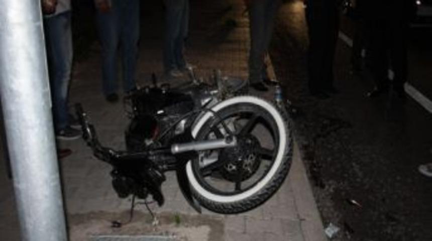 Bor&rsquo;da Motosiklet Kazası: 1 Yaralı