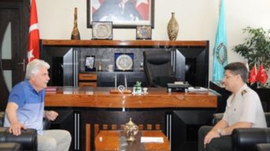 İl Jandarma Komutanından Rekt&ouml;re Veda Ziyareti