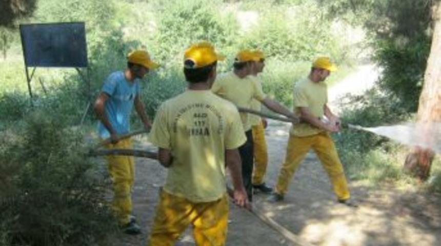 Erbaa Orman İşletme M&uuml;d&uuml;rl&uuml;ğ&uuml;'nden Yangın Tatbikatı