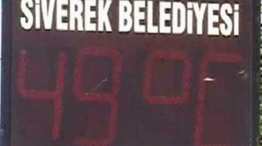 Siverek&rsquo;te Hava Sıcaklığı 49 Dereceyi Buldu