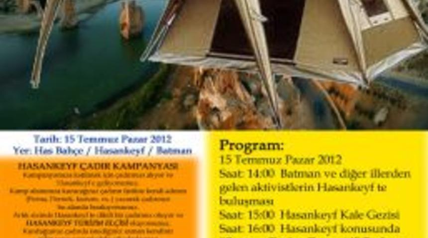 Aktivistler, Hasankeyf&rsquo;e &Ccedil;adır Kampı Kuruyor