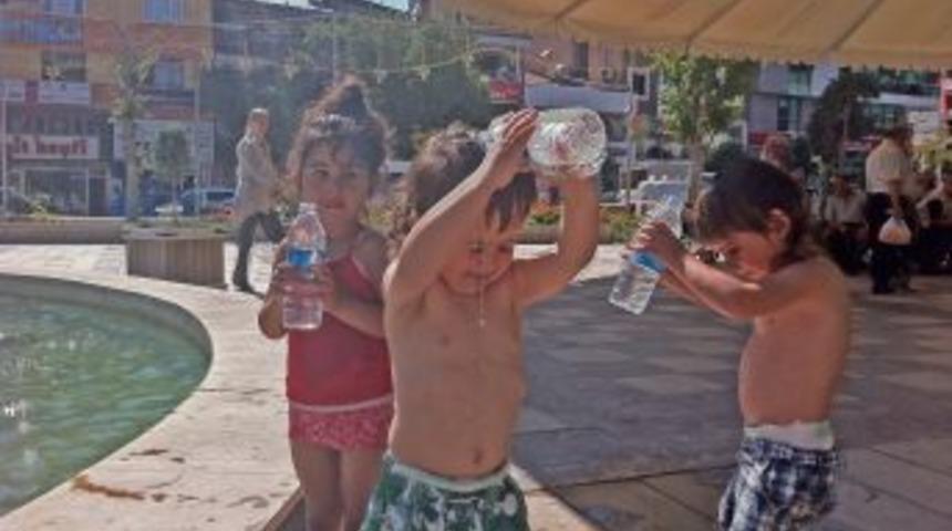 Sıcaktan Bunalan 3 Kafadar Il Merkezindeki Havuzda Serinledi