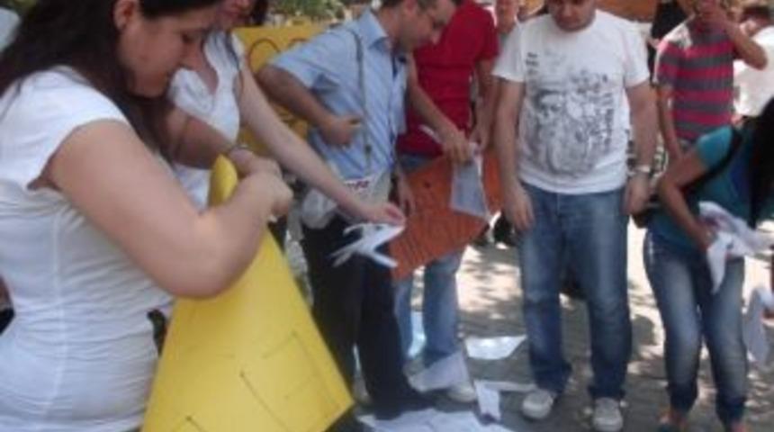 &Ouml;ğretmen Adaylarından Kabaklı Protesto