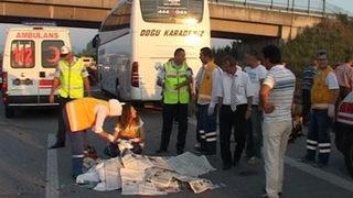 Düzce Tem otoyolunda kaza: 3 ölü, 1 yaralı