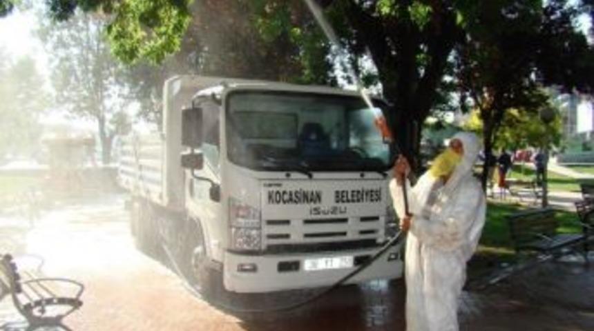 Kocasinan Ağa&ccedil;larına İla&ccedil;la Yaz Koruması