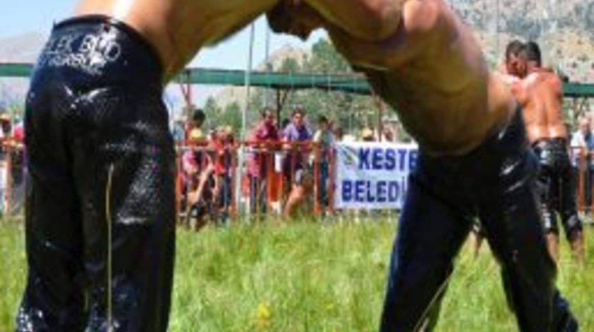 Yayla G&uuml;reşinin Başpehlivanı Da Ali G&uuml;rb&uuml;z Oldu