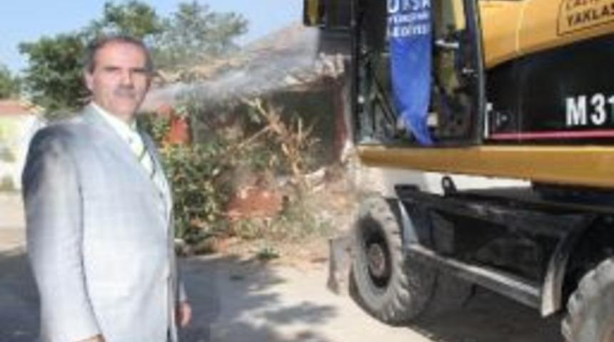 30 Metrelik İmar Yolunun Yıldırım Etabında Yıkımlar Başladı
