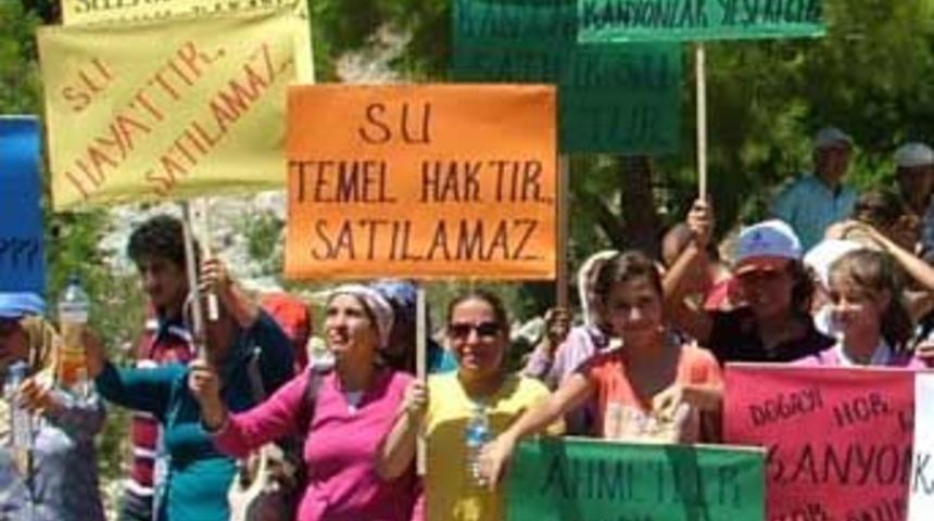 K&ouml;yl&uuml;ler HES projesine karşı