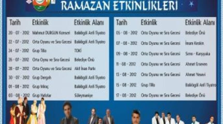 Şanlıurfa Belediyesi'nden Ramazan Ayı Etkinlikleri