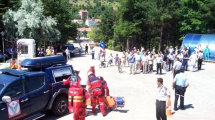 Gerede Devlet Hastanesi'nde Yangınla M&uuml;cadele Eğitimi Verildi