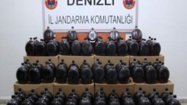 Denizli’de Kaçak Şarap Operasyonu