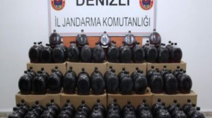 Denizli&rsquo;de Ka&ccedil;ak Şarap Operasyonu