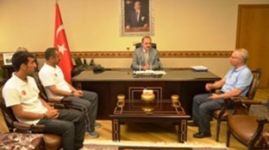 Başarılı sporcudan ziyaret