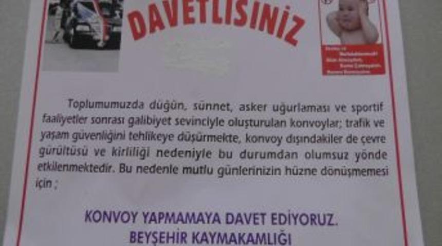S&uuml;r&uuml;c&uuml;lere "konvoy Yapmama" Davetiyesi