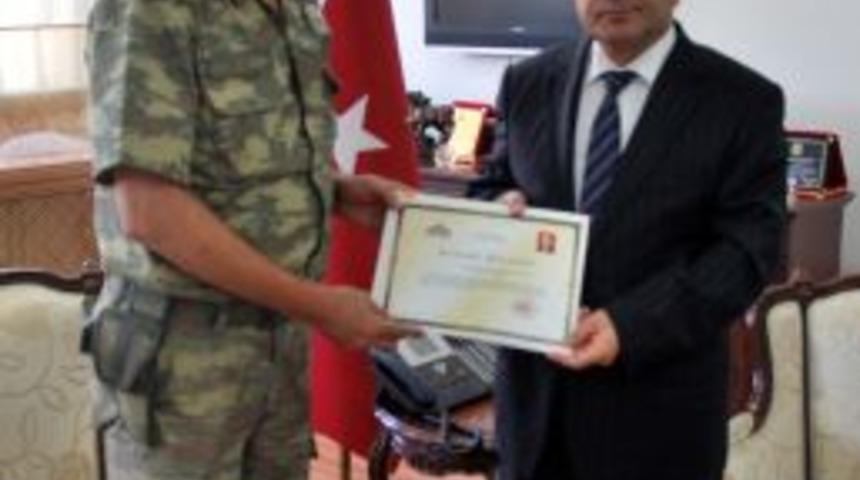 Jandarma Komutanından Vali Saran'a Veda Ziyareti