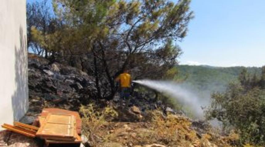 Edremit Ve Havran'ın Dağ K&ouml;ylerinde Yangın &Ccedil;ıktı