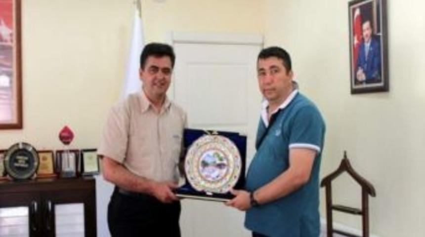 Pazaryeri Emniyet Amiri &Ouml;zcan&rsquo;dan Başkan Yal&ccedil;ın&rsquo;a Ziyaret