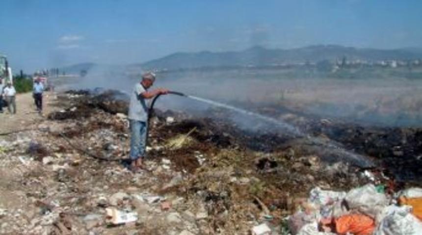 Burhaniye &lsquo;de &Ccedil;&ouml;pl&uuml;k Yangını