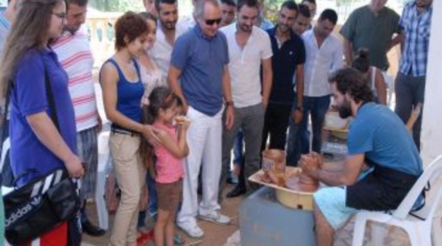 Başkan Evcilmen, Seramik At&ouml;lyesini Ziyaret Etti