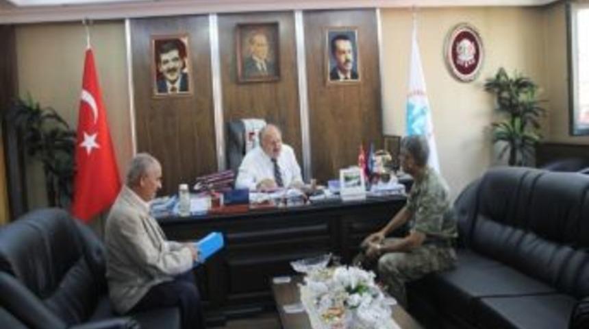 Top&ccedil;u Albay Ulusoy&rsquo;dan Başkan Polat&rsquo;a Veda Ziyareti