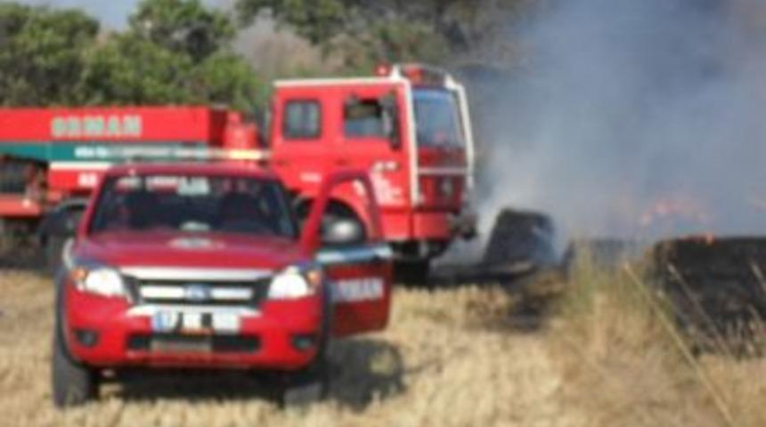 Saman Y&uuml;kl&uuml; Tır Alev Alev Yandı