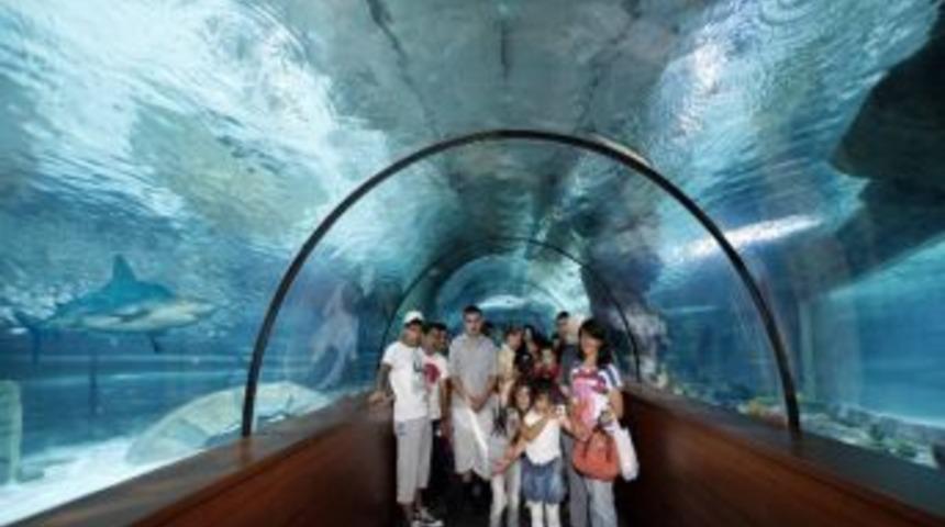 Engelli &Ccedil;ocuklara Akvaryum Gezisi