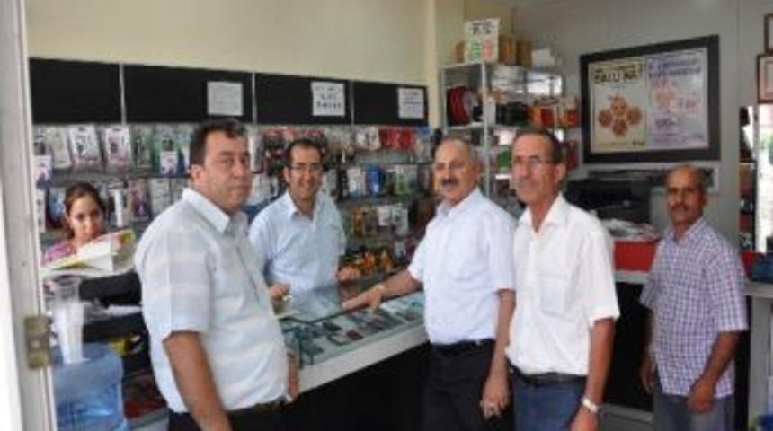 Başkan Din&ccedil;er G&uuml;lnar&rsquo;da Esnafın Sorunlarını Dinledi