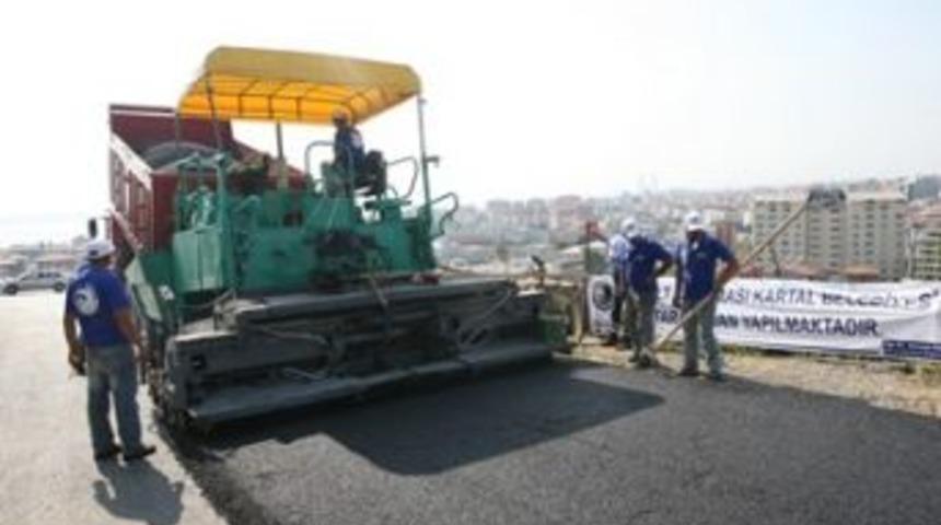 Kartal&rsquo;da Yollar Asfaltlanıyor