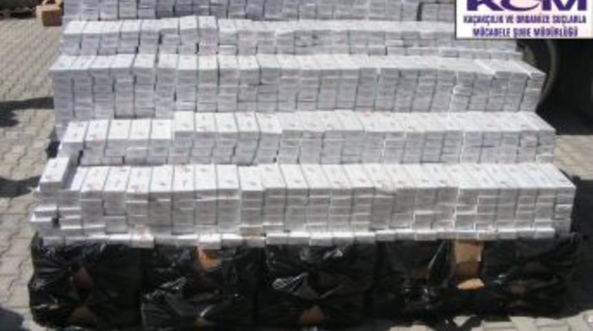 Muş’ta 116 Bin Paket Kaçak Sigara Yakalandı