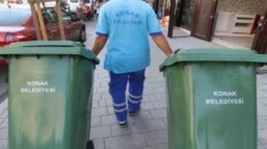 Konak Belediyesi'nden &Ccedil;&ouml;p Konteyner Seferberliği