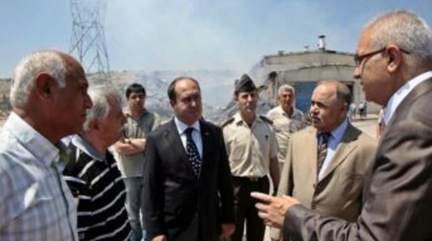 Vali &Ccedil;akır&rsquo;dan Yanan Fabrika&rsquo;da İnceleme