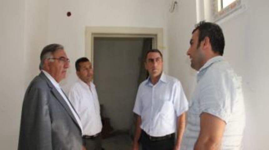 Başkan Ziyrek Yurt Binası İnşaatında İncelemelerde Bulundu