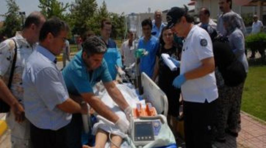Boğulma Tehlikesi Ge&ccedil;iren Kız &Ccedil;ocuğu İ&ccedil;in Ambulans Helikopter Havalandı