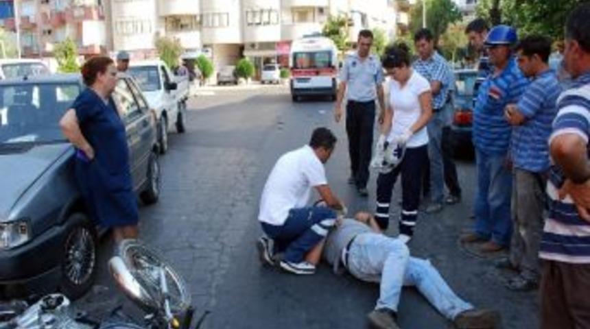 Salihli&rsquo;de Meydana Gelen Trafik Kazasında Bir Kişi Yaralandı