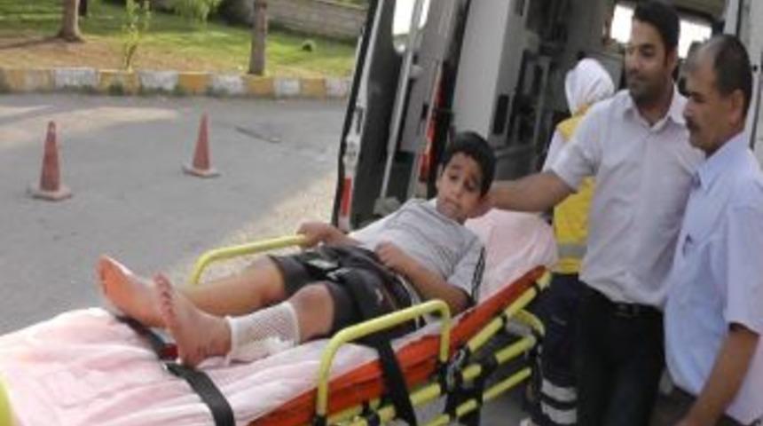 İnşaat &Ccedil;ivilerinin &Uuml;zerine D&uuml;şen &Ccedil;ocuk Hastanelik Oldu