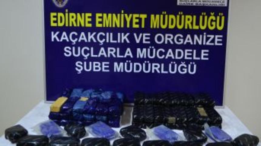 Edirne&rsquo;de 47 Kilo Eroin Ele Ge&ccedil;irildi