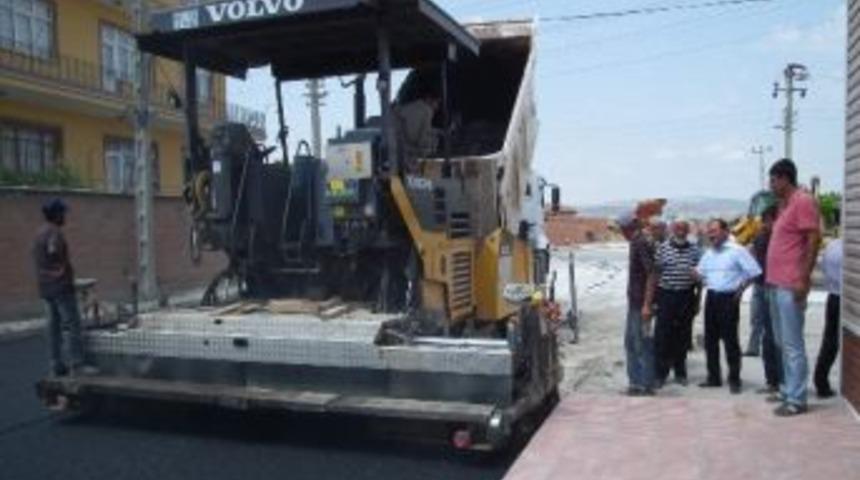 Alaca Belediyesi&rsquo;nden Buğday Pazarı&rsquo;na Asfalt